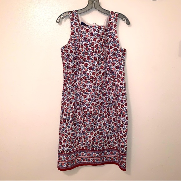 Charter Club Size 10 Floral Print Midi Sleeveless Dress - Picture 1 of 10
